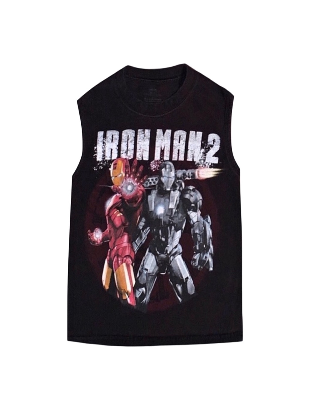 IRON MAN Boy's Black Graphic Tank Top Size 4